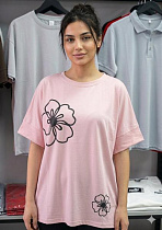 Футболка Newe 501 pink - делук
