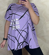 Футболка Levisha 26009 lilac - делук