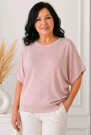Футболка Julia JL1337 pink - делук
