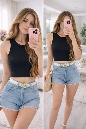 Топ Arina 1638 black - делук