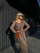 Платье Arina 8060 brown - делук