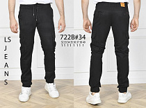 Джинсы Ls Longfey 722B black - делук