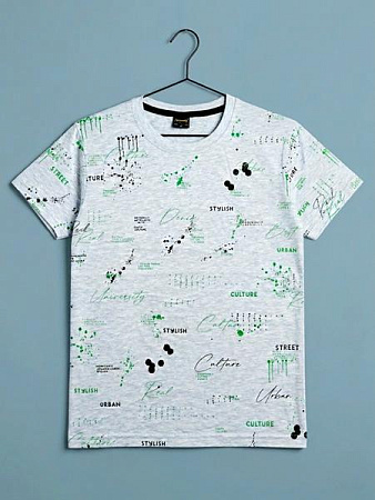 Футболка Dino DN383 l.grey - делук