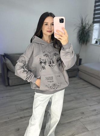 Худи S.Style 619 grey - делук