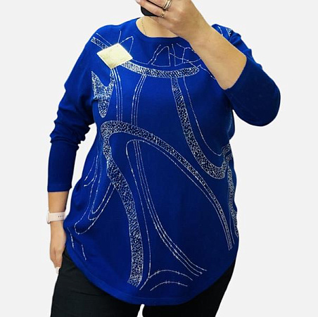 Свитер Elena&Vika 25224 blue - делук