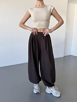 Штаны Спорт Arina 1710 brown - делук