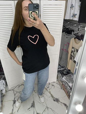 Футболка Karon 68018 black - делук