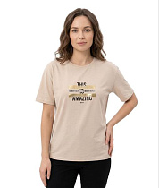 Футболка Fsn 6533 beige - делук