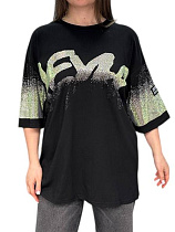 Футболка Levisha 25109 black - делук