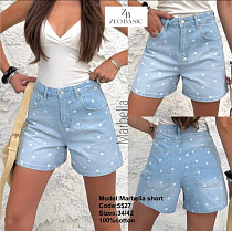 Шорты Jeans Style 5527 l.blue - делук
