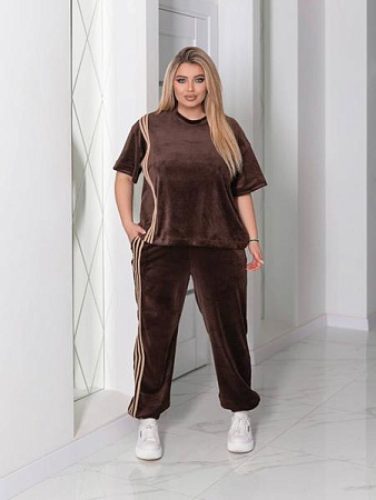 Костюм Спорт Seven Zikina 1359 brown - делук