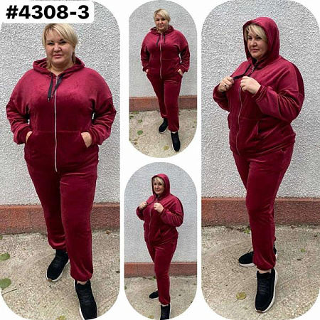 Костюм Спорт Romeo Life 4308-3 wine - делук