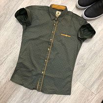 Рубашка No Brand 2162 khaki - делук