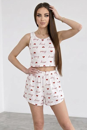 Пижама Trikotag 195 white-red - делук