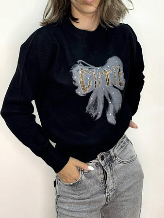 Свитер Kosta 032 black - делук