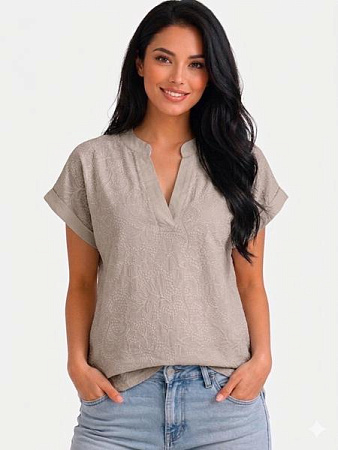 Футболка Levisha 26007 d.beige - делук
