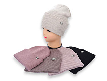 Шапка Angelica FM001-8 подвійна mix - делук