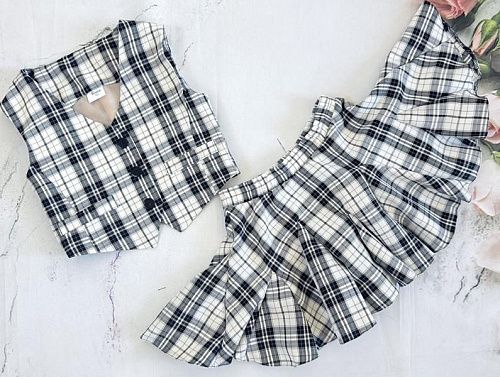 Костюм Moda School 8556 white-black - делук