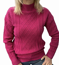 Свитер Elena&Vika 24039 d.pink - делук