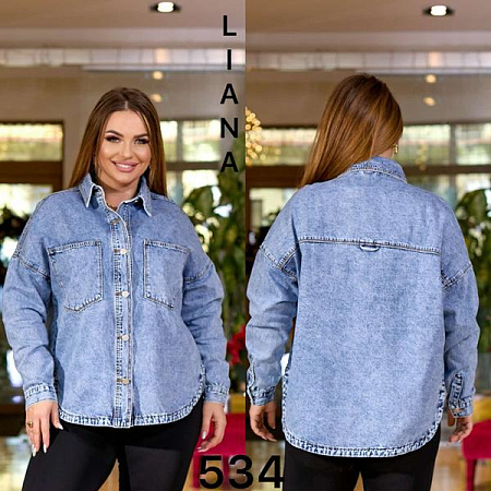 Рубашка Liana Denim 534 l.blue - делук