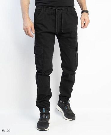 Джоггеры Basanjiu L29 black - делук