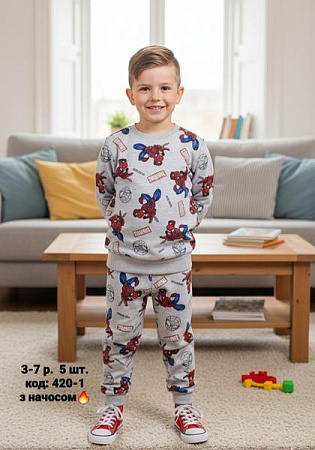 Костюм Спорт Amz M420-1 grey - делук