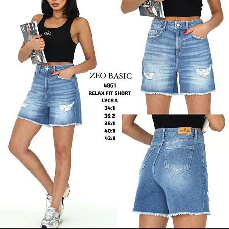 Шорты Jeans Style 4861 blue - делук