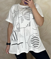 Футболка Levisha 26008 white - делук