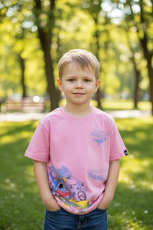 Футболка Delfinka 6036 pink - делук