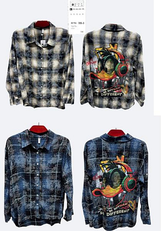 Рубашка Dgmd 705-3 navy - делук