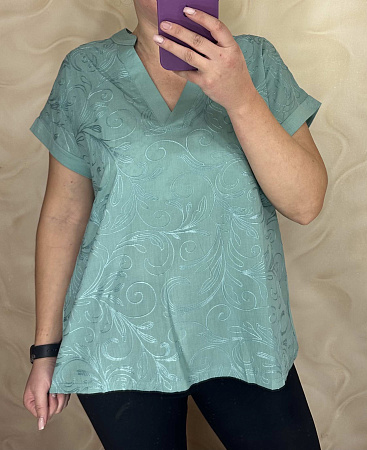 Футболка Levisha 26003 green - делук