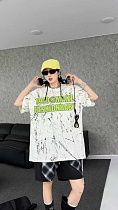 Футболка Karon 6133 white-green - делук