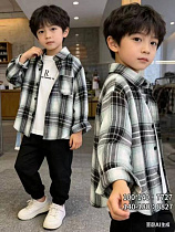Рубашка Fashion Kids 7727 black - делук