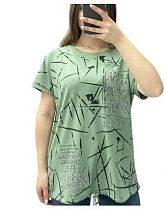 Футболка Elena&Vika 25313 green - делук