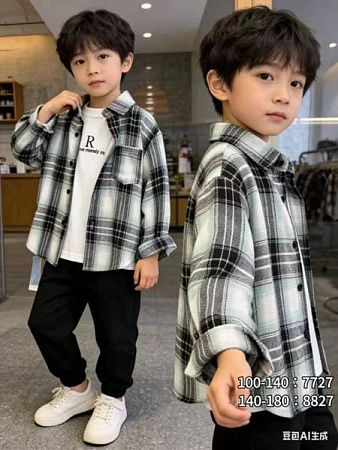 Рубашка Fashion Kids 7727 black - делук