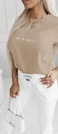 Футболка Lora LR1180 beige - делук