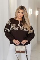 Блузка Dgmd 3377 brown - делук