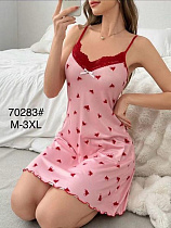 Ночнушка Brilliant B70283 pink - делук