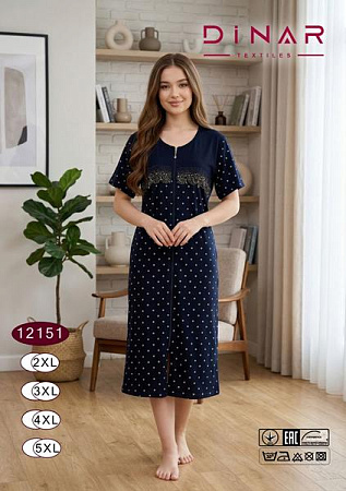 Халат Romeo Life 12151 navy - делук