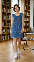 Сарафан Julia JL1229 blue - делук