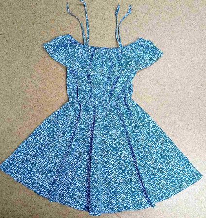 Платье Q001-18 blue - делук