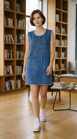 Сарафан Julia JL1229 blue - делук