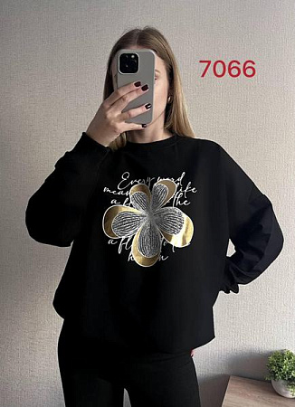 Свитер Fsn 7066 black - делук