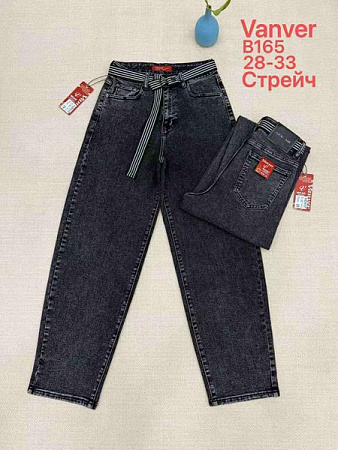 Джинсы Vanver B165 d.grey - делук