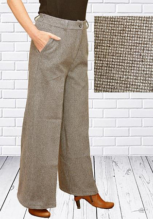 Штаны H&S 129 l.brown - делук