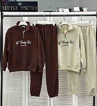 Костюм Спорт Little Secret K004 brown - делук