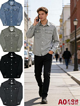 Рубашка Lina A048 blue - делук