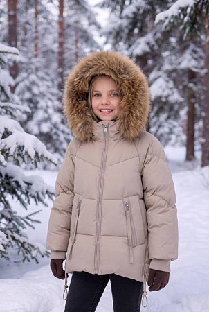 Куртка Delfinka 16 beige - делук