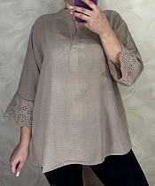 Блузка Levisha 26105 brown - делук