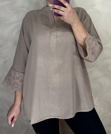 Блузка Levisha 26105 brown - делук